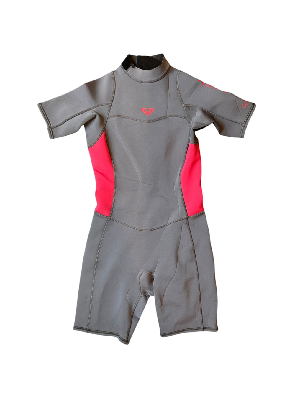 Women’s Grey and Pink Roxy Surf Wet Suit, Synco Series 2:2, Size 10